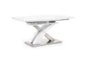 Розкладний кухонний стіл HALMAR SANDOR 2 160-220x90 см білий фото thumb №7