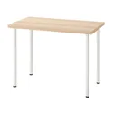 IKEA LINNMON ЛІННМОН / ADILS АДІЛС, письмовий стіл, під білений дуб / білий, 100x60 см 794.163.36 фото thumb №1