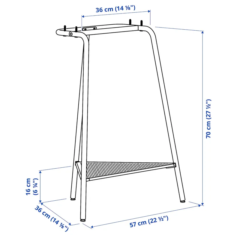 IKEA ANFALLARE АНФАЛЛАРЕ / TILLSLAG ТІЛЛЬСЛАГ, письмовий стіл, бамбук / білий, 140x65 см 194.177.39 фото №6