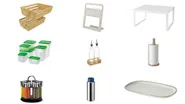 Кухонні органайзери, банки, ящики, полиці та аксесуари