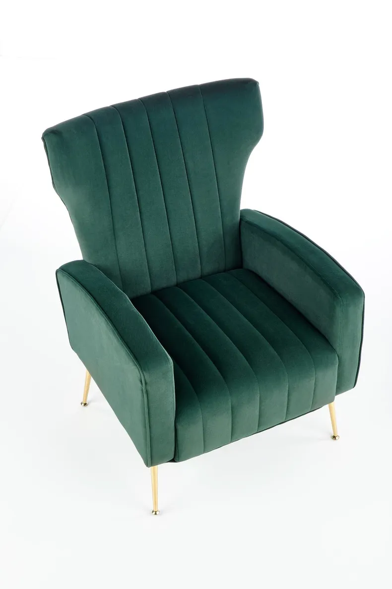 Кресло мягкое HALMAR VARIO темно-зеленое фото №9