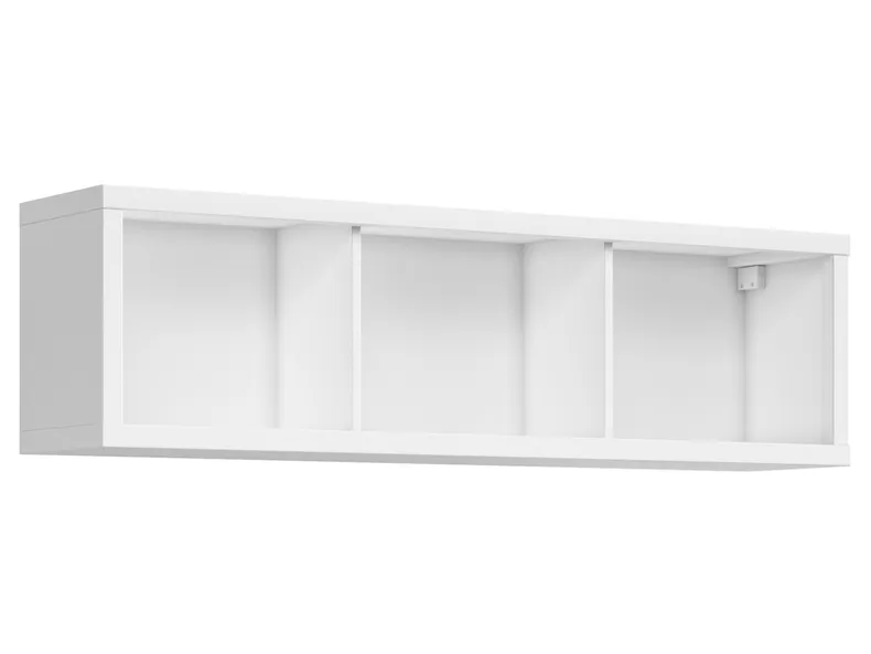 BRW Открытый белый настенный шкаф Kaspian 143 см, белый SFW/140-BI фото №1