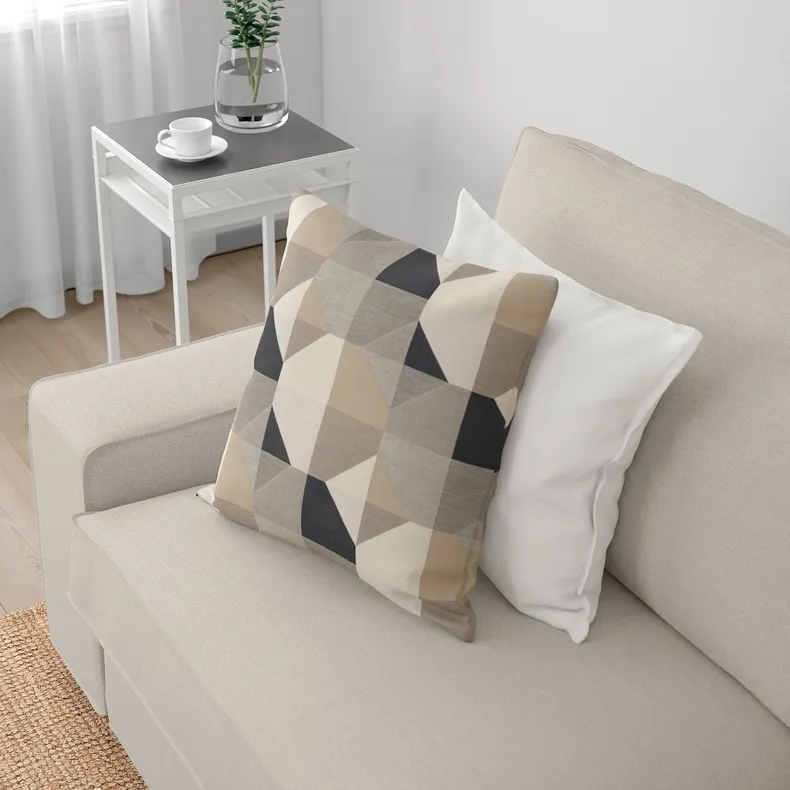 IKEA KIVIK КІВІК, кутовий 6-місний диван з кушеткою, Gunnared бежевий 894.847.06 фото №2