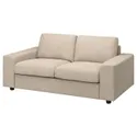 IKEA VIMLE ВІМЛЕ, 2-місний диван, з широкими підлокітниками / горбистий бежевий 094.327.64 фото thumb №1