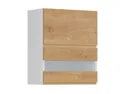 BRW Верхний кухонный шкаф Sole 60 см с откидным дисплеем дуб арлингтон, альпийский белый/арлингтонский дуб FH_G2O_60/72_OV/O-BAL/DAANO фото thumb №2