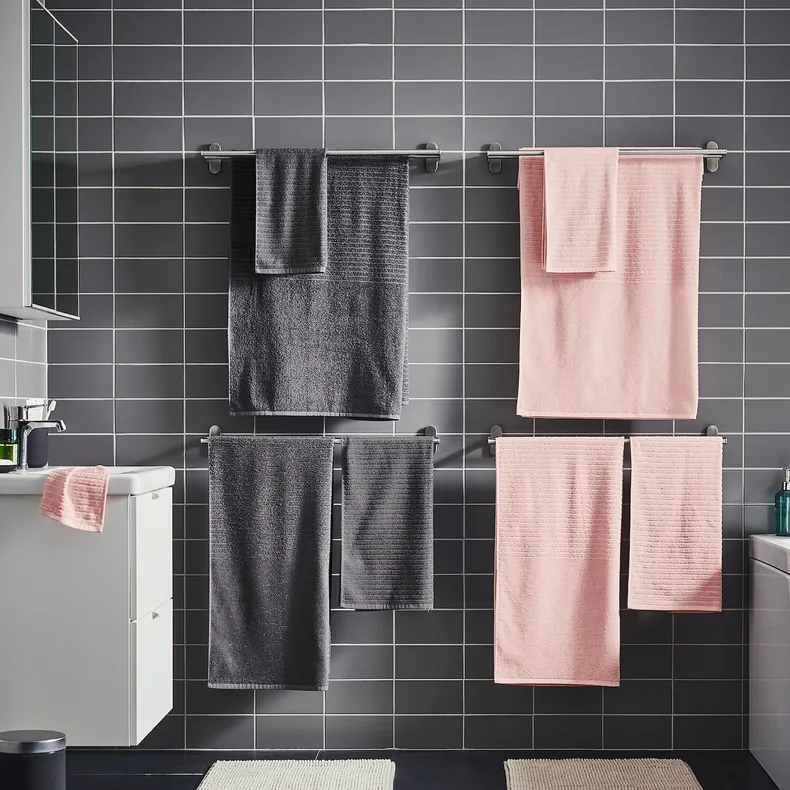 IKEA VÅGSJÖN ВОГШЁН, банное полотенце, тёмно-серый, 70x140 см 303.536.08 фото №5