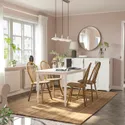 IKEA DANDERYD ДАНДЭРЮД / SKOGSTA СКОГСТА, стол и 4 стула, белый / действие, 130 см 695.451.88 фото thumb №2