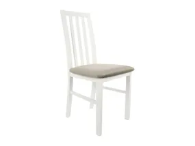 Стілець дерев'яний з оксамитовим сидінням BRW Ramen, бук, білий / бежевий TXK_RAMEN-TX098-1-PAROS_3_BEIGE фото