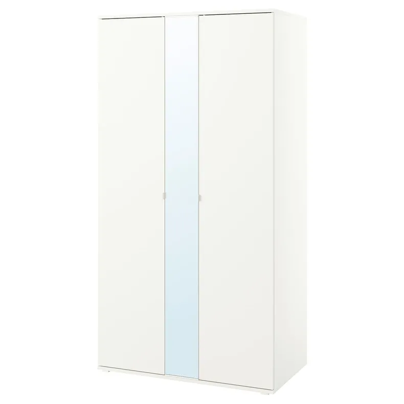 IKEA VIHALS ВІХАЛЬС, гардероб із 2 дверцятами, білий, 105x57x200 см 604.832.55 фото №1