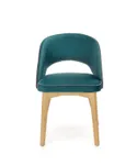 Кухонный стул бархатный HALMAR MARINO Velvet, темно-зеленый MONOLITH 37 / дуб медовый фото thumb №8