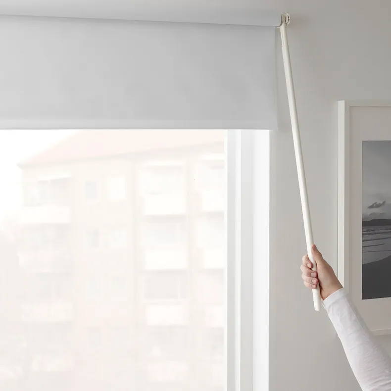 IKEA FRIDANS ФРИДАНС, рулонная штора, блокирующая свет, белый, 100x195 см 303.968.58 фото №5