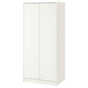 IKEA KLEPPSTAD КЛЕППСТАД, гардероб із 2 дверцятами, білий, 79x176 см 804.372.34 фото