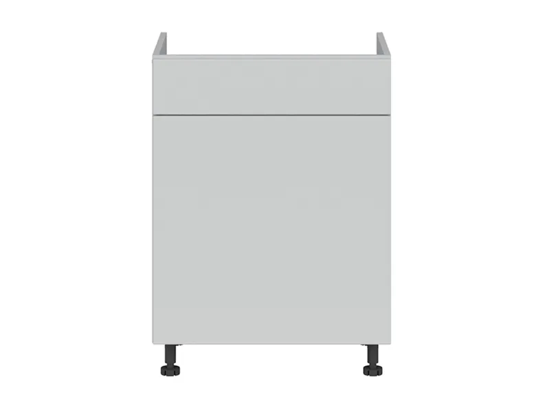 BRW Кухонная мойка Top Line 60 см с выдвижным ящиком светло-серая матовая, греноловый серый/светло-серый матовый TV_DKS_60/82_SMB/B-SZG/BRW0014 фото №1