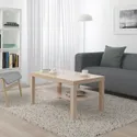 IKEA LACK ЛАКК, журнальный стол, белый крашеный дуб, 90x55 см 503.190.29 фото thumb №2