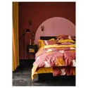IKEA SVARTKLINT СВАРТКЛИНТ, пододеяльник и 2 наволочки, светло-розовый / темно-розовый, 200x200 / 50x60 см 905.410.08 фото thumb №6