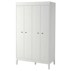 IKEA IDANÄS ІДАНЕС, гардероб, білий, 121x211 см 604.588.35 фото
