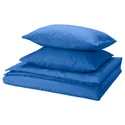 IKEA PILTANDVINGE ПІЛТАНДВНГЕ, підковдра і 2 наволочки, синій, 200x200/50x60 см 505.823.88 фото thumb №1