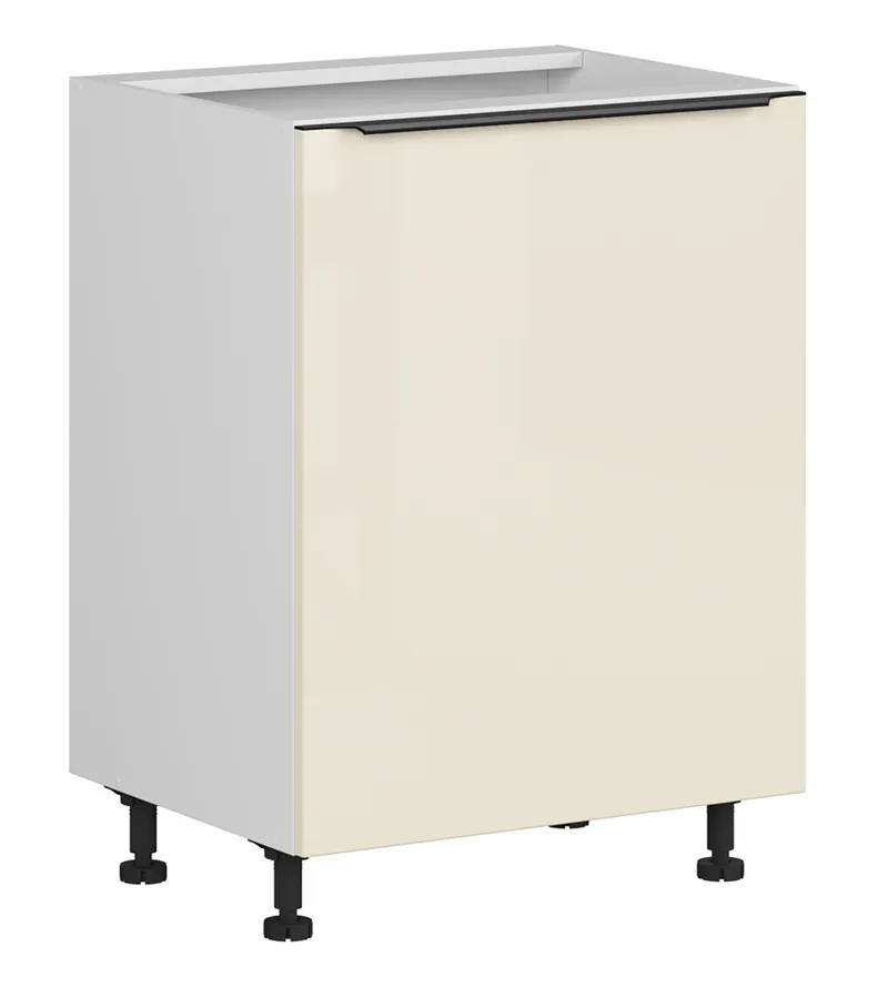 BRW Правосторонний кухонный шкаф Sole L6 60 см магнолия жемчуг, альпийский белый/жемчуг магнолии FM_D_60/82_P-BAL/MAPE фото №2