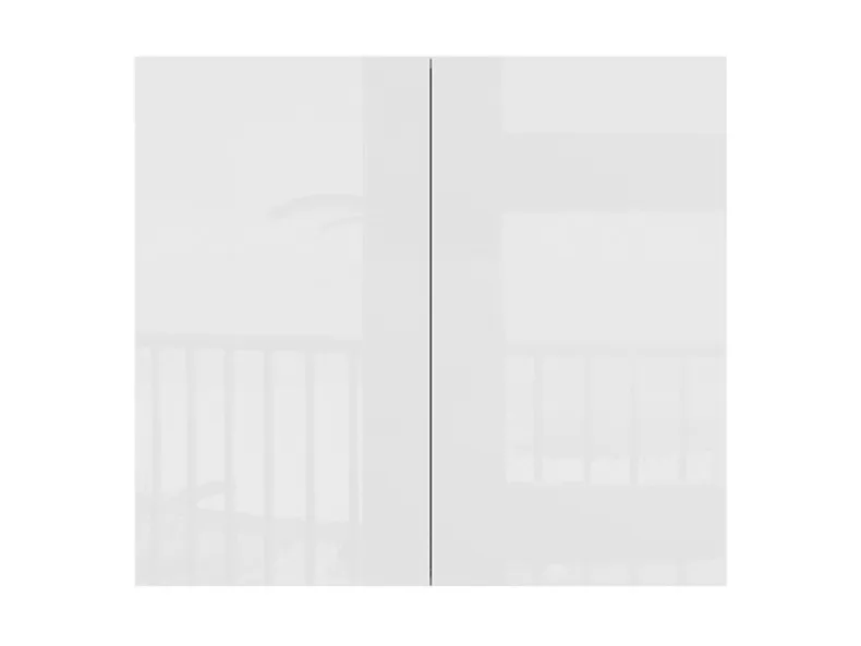 BRW Верхний кухонный гарнитур Tapo Special 80 см двухдверный белый экрю, альпийский белый/экрю белый FK_G_80/72_L/P-BAL/BIEC фото №1