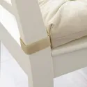 IKEA MALINDA МАЛІНДА, подушка на стілець, світло-бежевий, 40/35x38x7 см 102.092.02 фото thumb №3