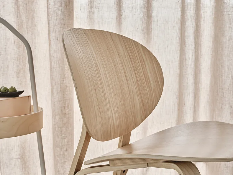 IKEA FRÖSET ФРЕСЕТ, крісло, шпон з мореного дуба білого кольору 804.256.41 фото №5