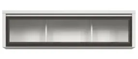 BRW Подвесной шкаф Kaspian 144 см с дверцами белый/венге, белый/венге SFW1W/140-BI/WE фото