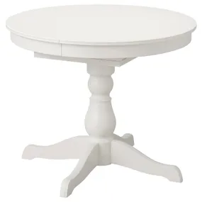 IKEA INGATORP ІНГАТОРП, розкладний стіл, білий, 90/125 см 304.917.75 фото