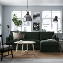 IKEA HYLTARP ХЮЛЬТАРП, 3-місний диван з кушеткою, прав, ТАЛЛЬМЮРА темно-зелений 895.149.92 фото thumb №2