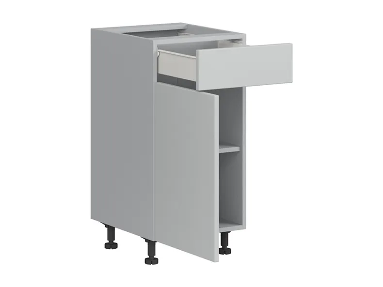 BRW Кухонный базовый шкаф Top Line 40 см левый с выдвижным ящиком светло-серый матовый, греноловый серый/светло-серый матовый TV_D1S_40/82_L/SMB-SZG/BRW0014 фото №3