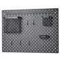 IKEA SKÅDIS СКОДІС, комбінація перфорованої дошки, чорний, 76x56 см 195.465.19 фото