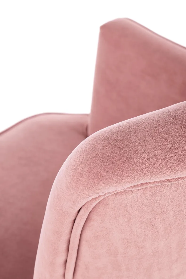 М'яке крісло оксамитове HALMAR DELGADO BLUVEL 52, рожевий фото №9