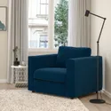 IKEA VIMLE ВІМЛЕ, крісло, Джупард темно-зелено-синій 294.771.29 фото thumb №2