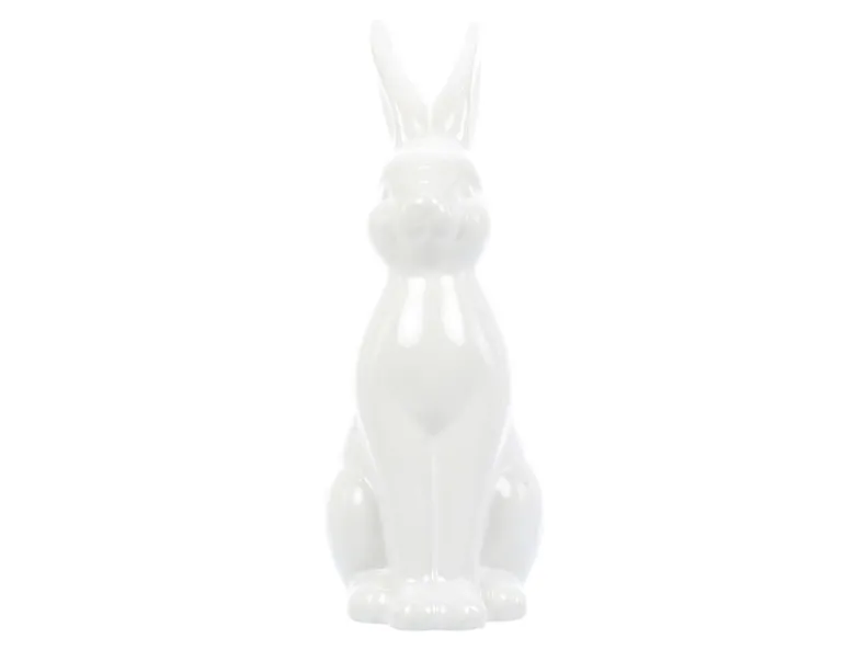 BRW Декоративна фігурка Кролик 18,5 см білий 092546 фото №1