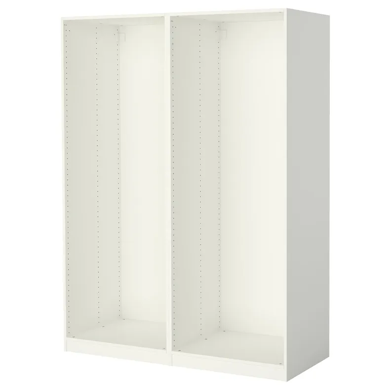 IKEA PAX ПАКС, 2 каркаса гардеробов, белый, 150x58x201 см 198.952.64 фото №1