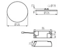 BRW Asten LED, плафон для ванної кімнати 083859 фото thumb №2