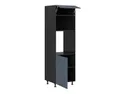 BRW Кухонный шкаф для встроенного духового шкафа Verdi высотой 60 см левый мистик матовый, черный/матовый FL_DPS_60/207_L/O-CA/MIM фото thumb №3