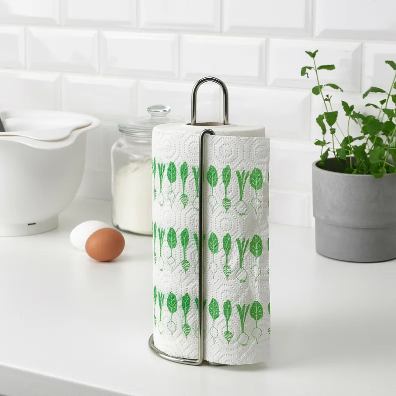 IKEA FAMILJ ФАМІЛЬЙ, паперові рушники, дизайн яскраво-зелений / білий 405.307.43 фото №4