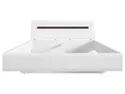 BRW Кровать двуспальная с ламелями BRW AZTECA TRIO 160х200 см, белый/глянцевый белый LOZ/160-BI/BIP фото thumb №3