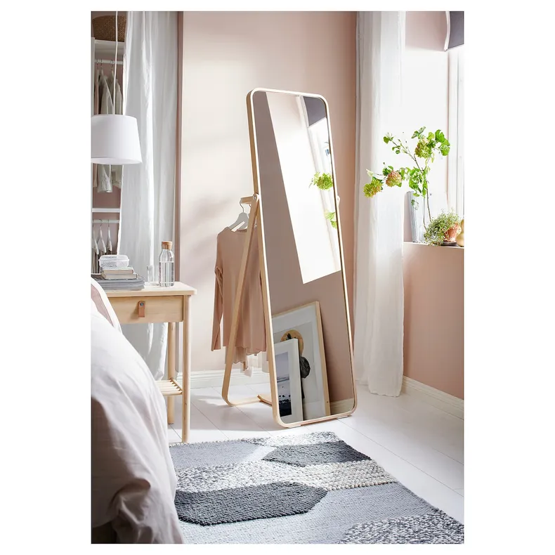 IKEA IKORNNES ІКОРННЕС, дзеркало підлогове, попіл, 52x167 см 302.983.96 фото №2