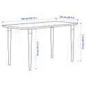 IKEA ANFALLARE АНФАЛЛАРЕ / HILVER ХИЛВЕР, письменный стол, бамбук, 140x65 см 294.177.10 фото thumb №7