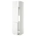 IKEA METOD МЕТОД, высокий шкаф д / холод / мороз / 3 дверцы, белый / Рингхульт белый, 60x60x220 см 794.688.77 фото thumb №1