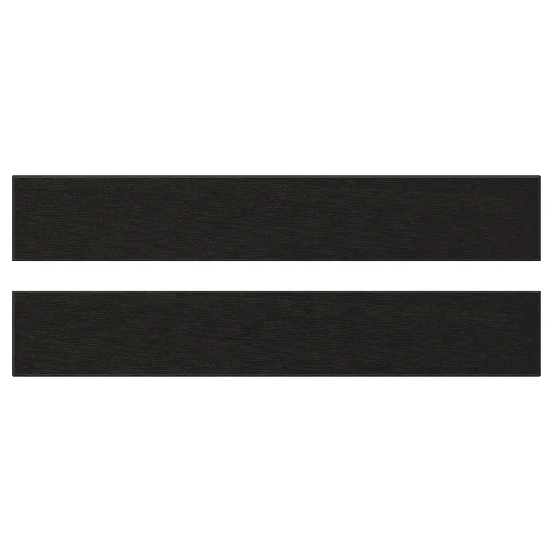 IKEA LERHYTTAN ЛЕРХЮТТАН, фронтальная панель ящика, чёрный цвет, 60x10 см 303.560.70 фото №1