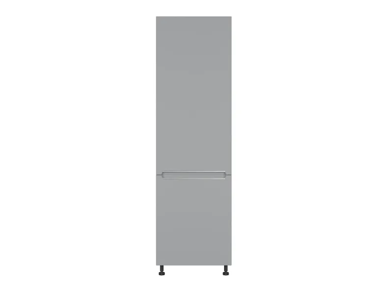 BRW высокий кухонный шкаф Iris 60 см правый с ящиками ferro, гренола серый/ферро FB_D4STW_60/207_P/P-SZG/FER фото №1
