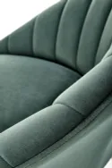 Барний стілець оксамитовий HALMAR H112 темно-зелений, золотий фото thumb №9