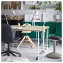 IKEA MITTCIRKEL МИТТЦИРКЕЛЬ / KRILLE КРИЛЛЕ, письменный стол, белый с эффектом сосны, 120x60 см 595.086.76 фото thumb №3
