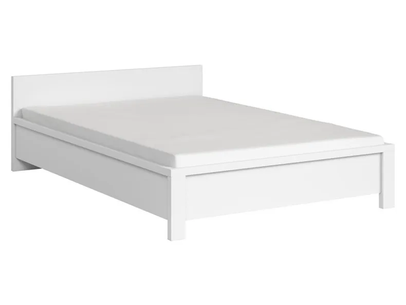 BRW Ліжко двоспальне BRW KASPIAN 140х200 см, білий / матовий білий LOZ/140-BI/BIM фото №1