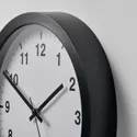 IKEA TJALLA ТЙАЛЛА, настінний годинник, низька напруга / чорний, 28 см 405.408.84 фото thumb №3