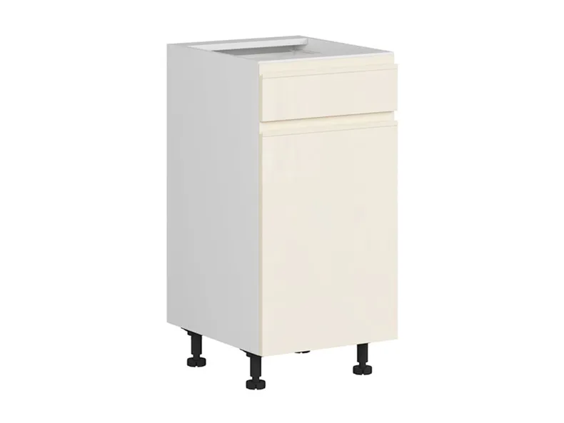 BRW Правосторонний кухонный шкаф Sole 40 см с ящиками магнолия глянцевая, альпийский белый/магнолия глянец FH_D1S_40/82_P/SMB-BAL/XRAL0909005 фото №2