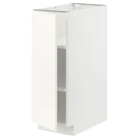 IKEA METOD МЕТОД, підлогова шафа з полицями, білий / ВАЛЛЬСТЕНА білий, 30x60 см 895.071.28 фото