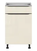BRW Кухонный шкаф Sole L6 50 см левосторонний с ящиком с плавным закрыванием магнолия жемчуг, альпийский белый/жемчуг магнолии FM_D1S_50/82_L/STB-BAL/MAPE фото thumb №1